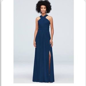 David’s Bridal baby crisscross formal dress